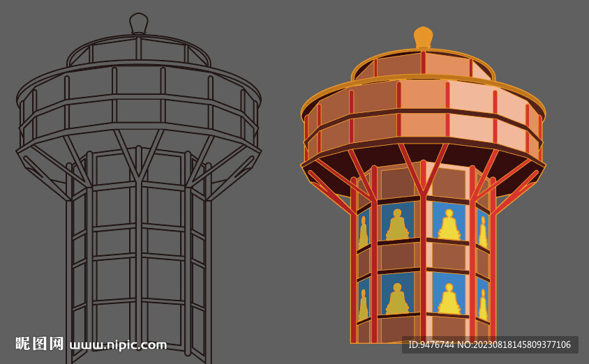扬州高旻寺地标建筑