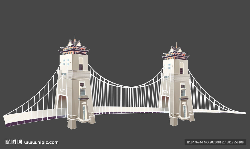 扬州万福大桥手绘