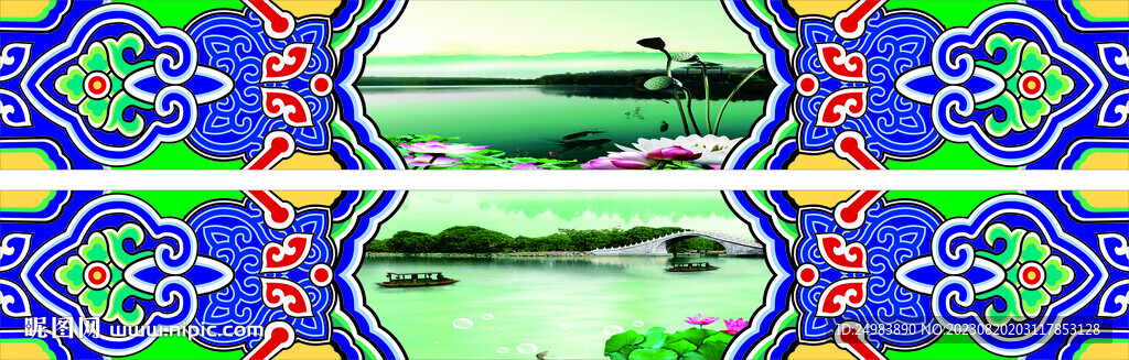 古典建筑花纹纹饰