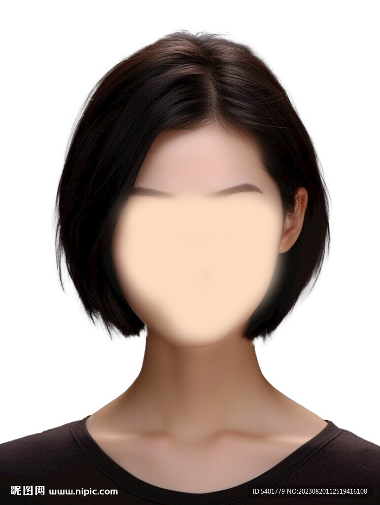 女士证件照换脸模板