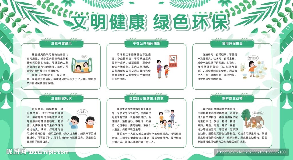 节能环保宣传栏展板