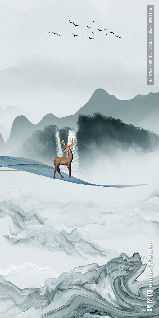 简约 最新款玄关画 Tif分层