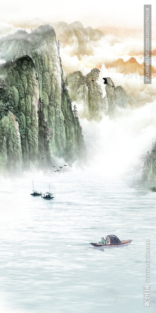 别墅 最新款玄关画 Tif分层