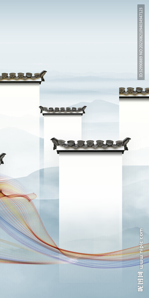 最新 简约新玄关画 Tif分层