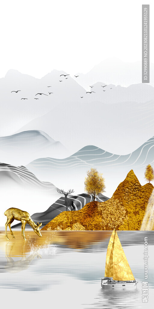 最新 大气新玄关画 TiF分层