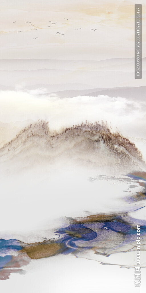 新款 极简新玄关画 Tif分层