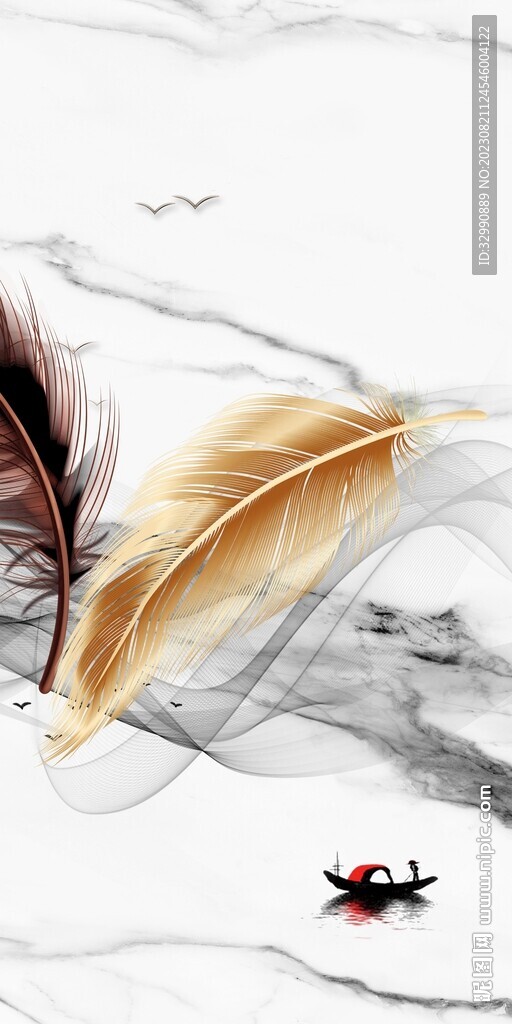 现代 最新中式玄关 Tif分层