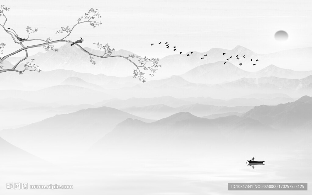 人气 高端简约山水 TiF分层