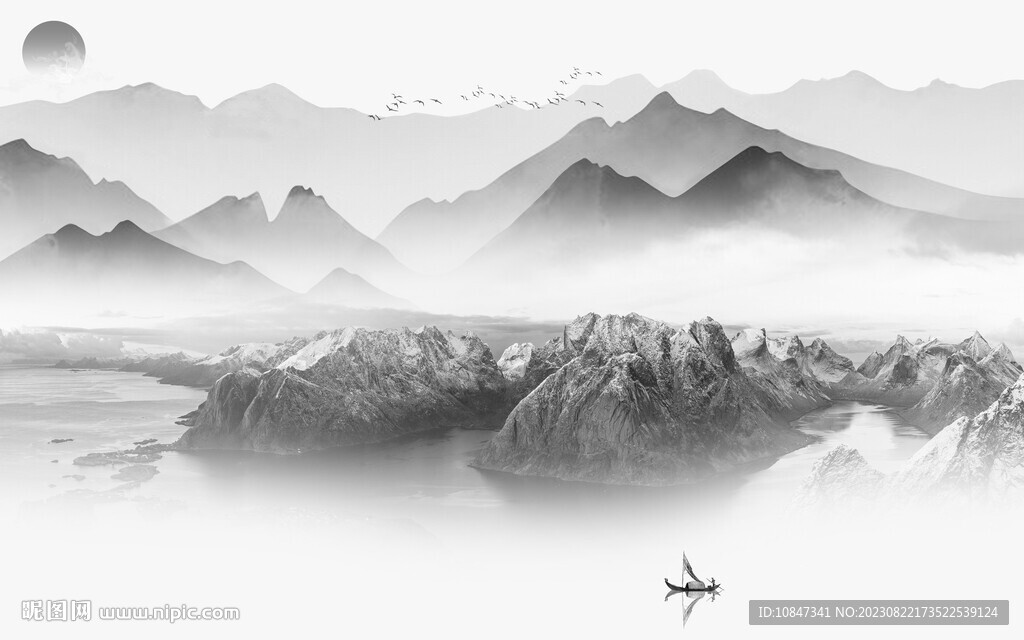 高端 现代简约山水 TiF分层