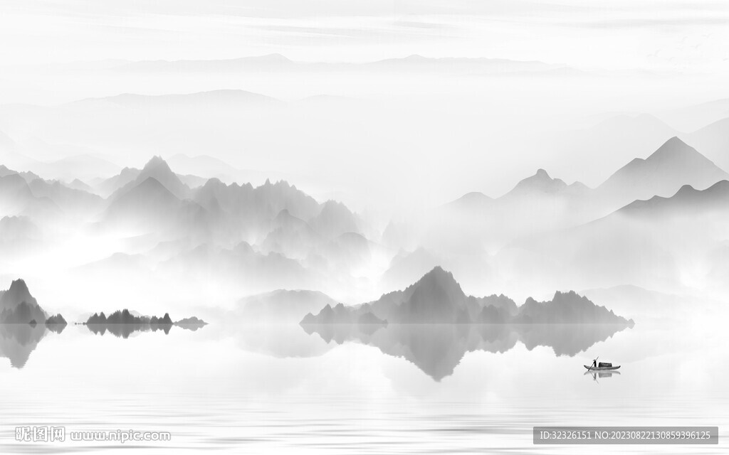 人气 高端高档山水 tif分层