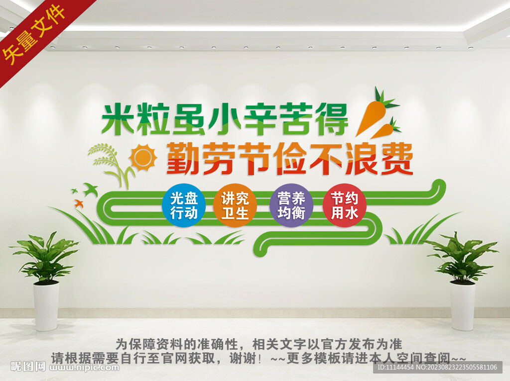 珍惜粮食文化墙