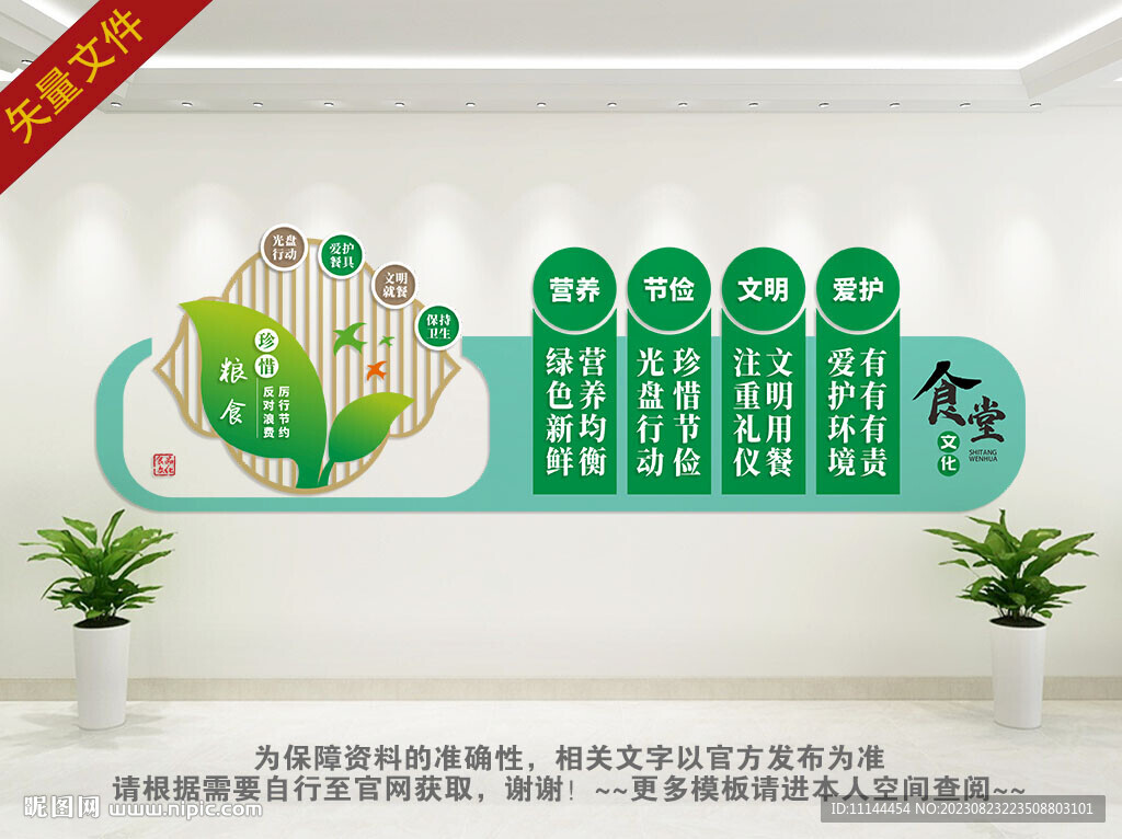 珍惜粮食文化墙