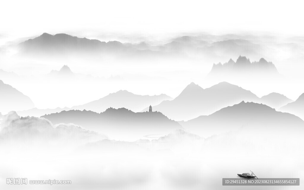 大气 简约高清山水 TIF分层