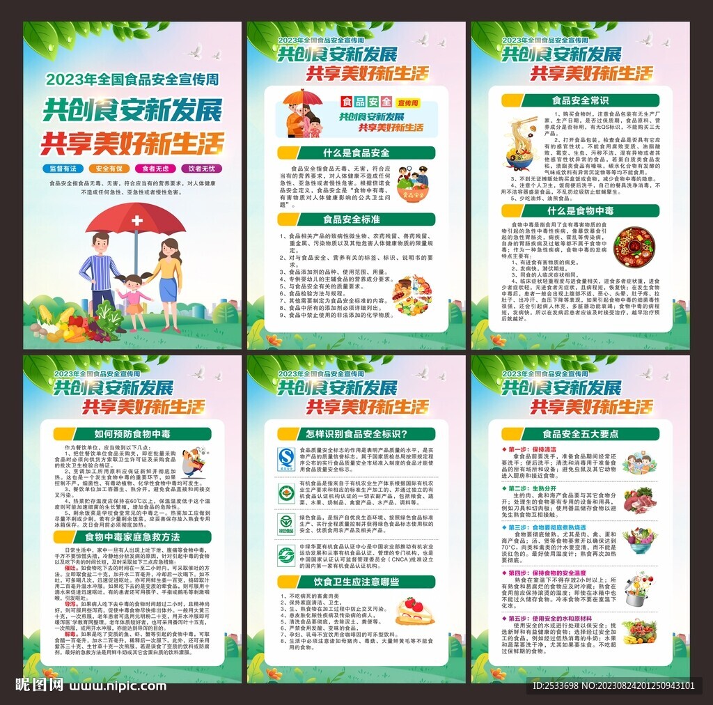 全国食品安全宣传周 展板