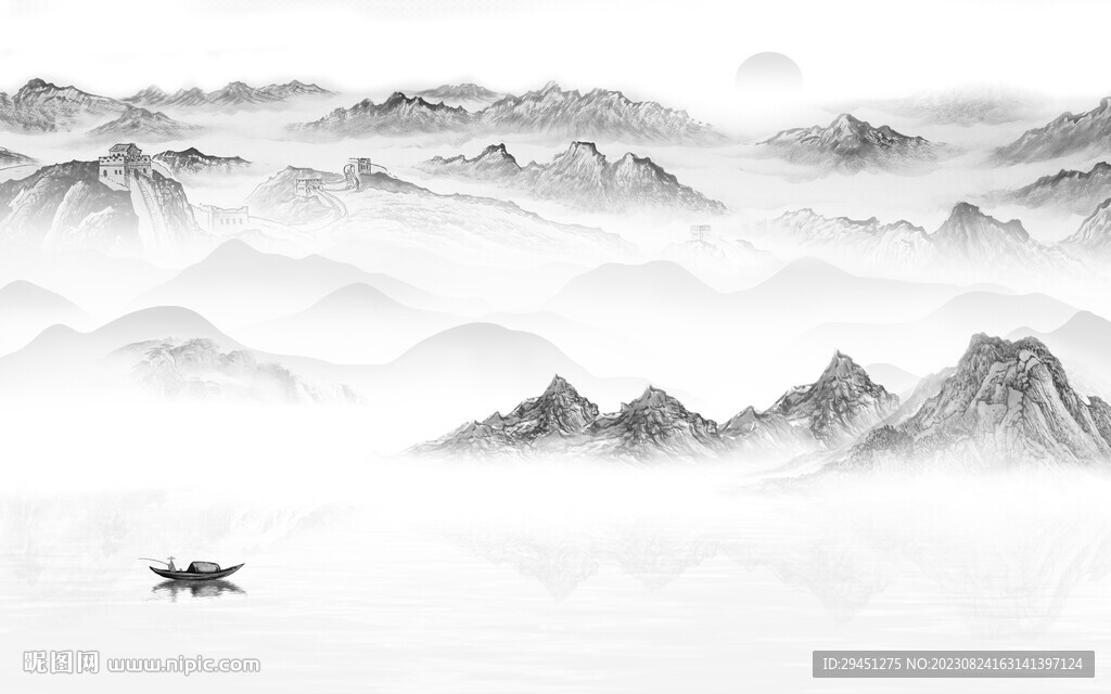 最新 奢雅灰色山水 TiF分层