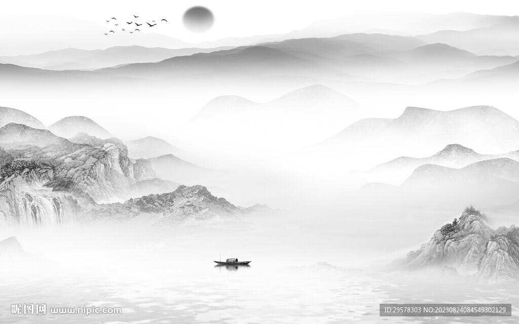 新款 高端灰色山水 TiF分层