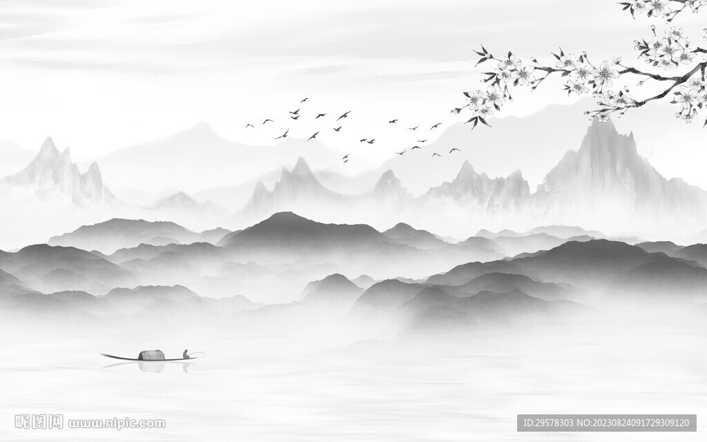 高档 中式最新山水 TiF分层