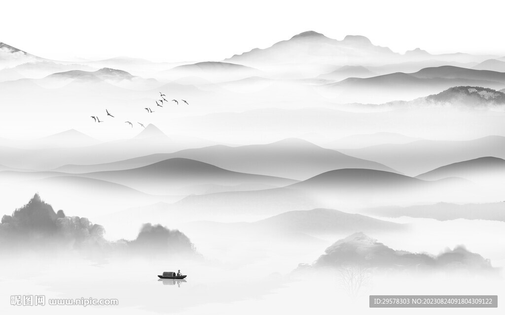 高清 中式最新山水 TiF分层