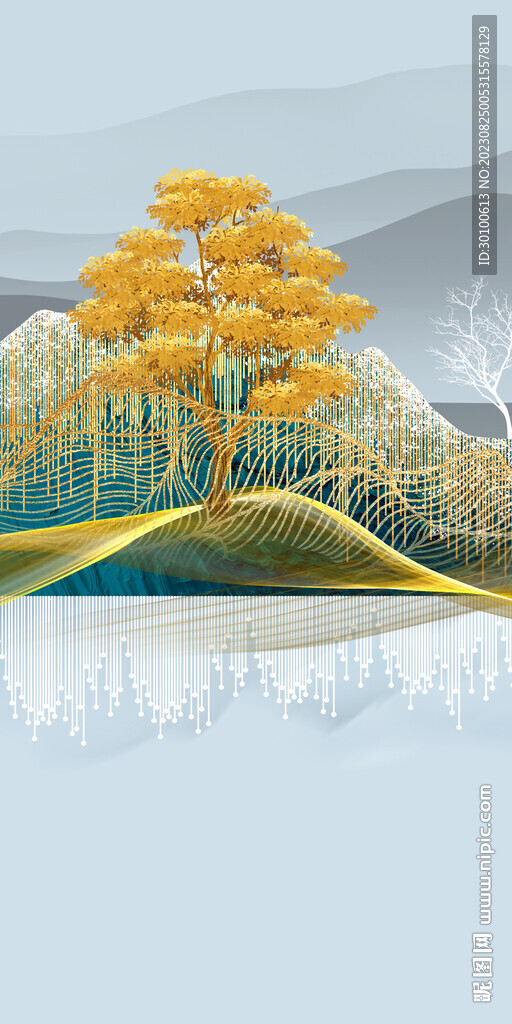 新品 玄关中式新画 TiF分层