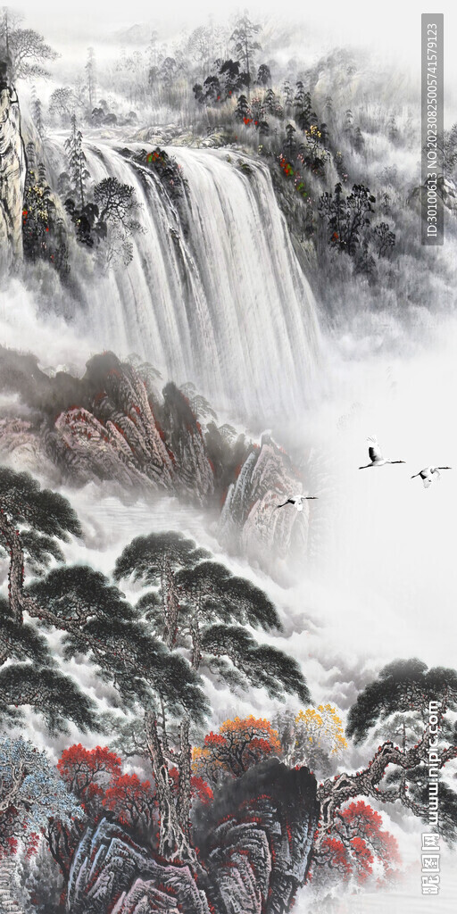 高雅 玄关中式新画 TiF分层