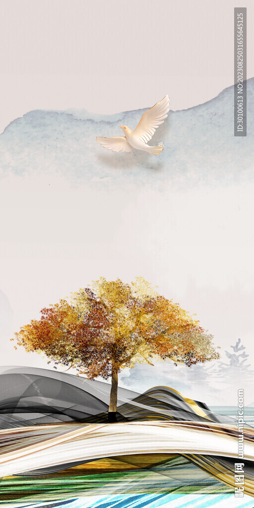 高档 新传玄关框画 Tif分层