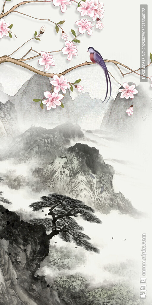 别墅 爆款玄关框画 Tif分层