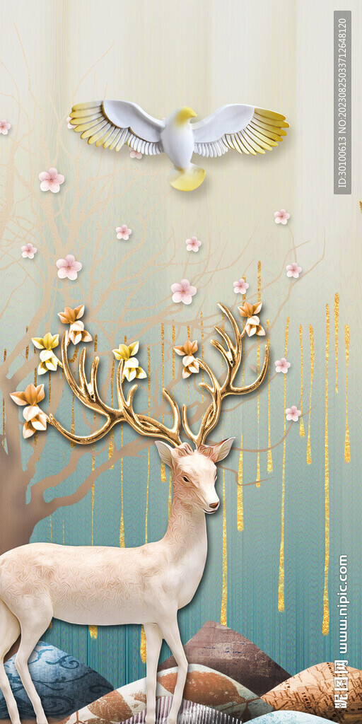 高清 奢华北欧玄关 TIF分层