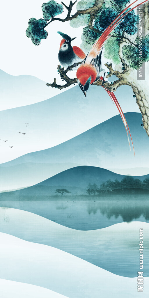 人气 新高档玄关画 Tif分层