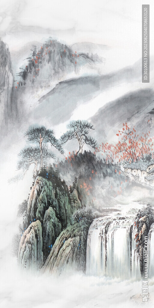 大气 新高档玄关画 Tif分层