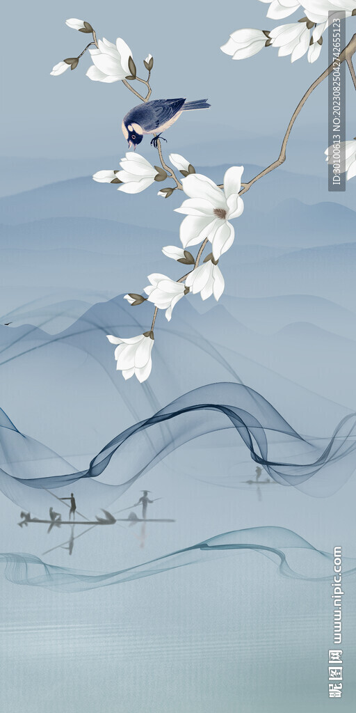 简约 现代新玄关画 tif分层