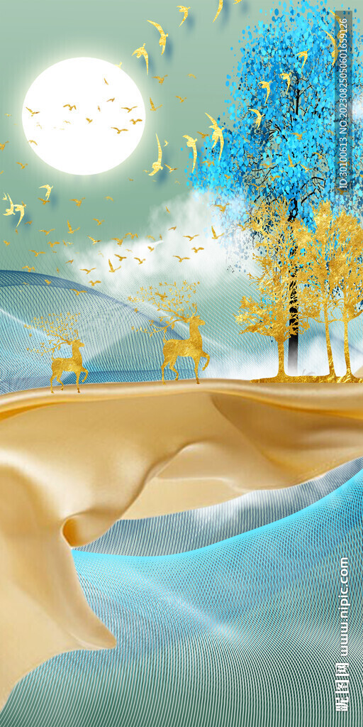 奢华 高清轻奢玄关 Tif分层