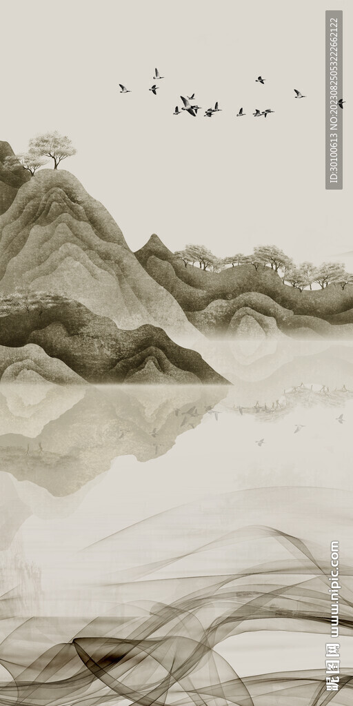 古风 轻奢清晰玄关 Tif分层