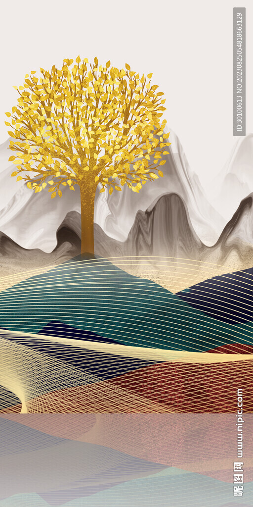 意境 中式清晰玄关 Tif分层