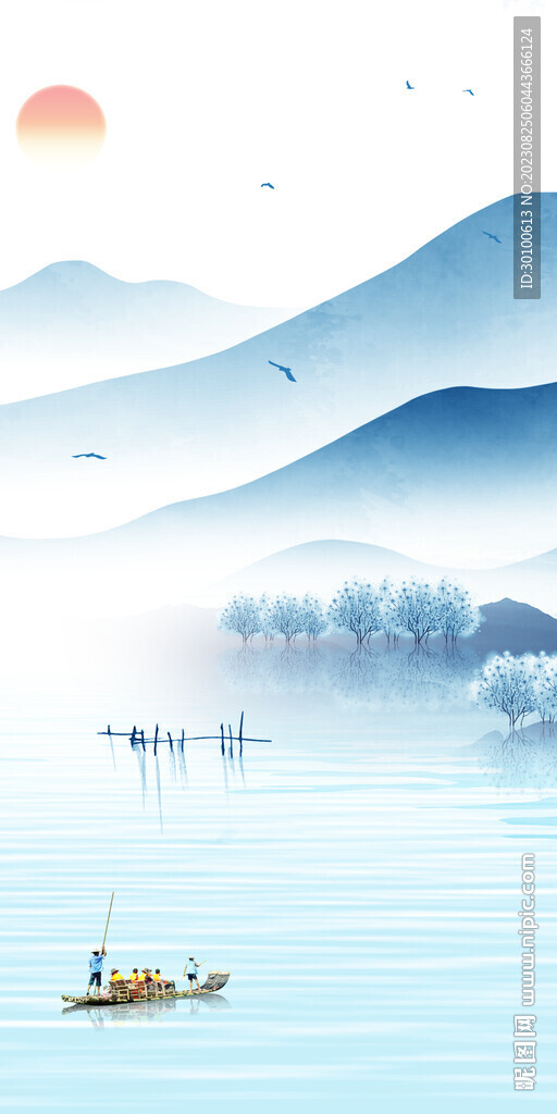 蓝色 清晰高端玄关 TiF分层