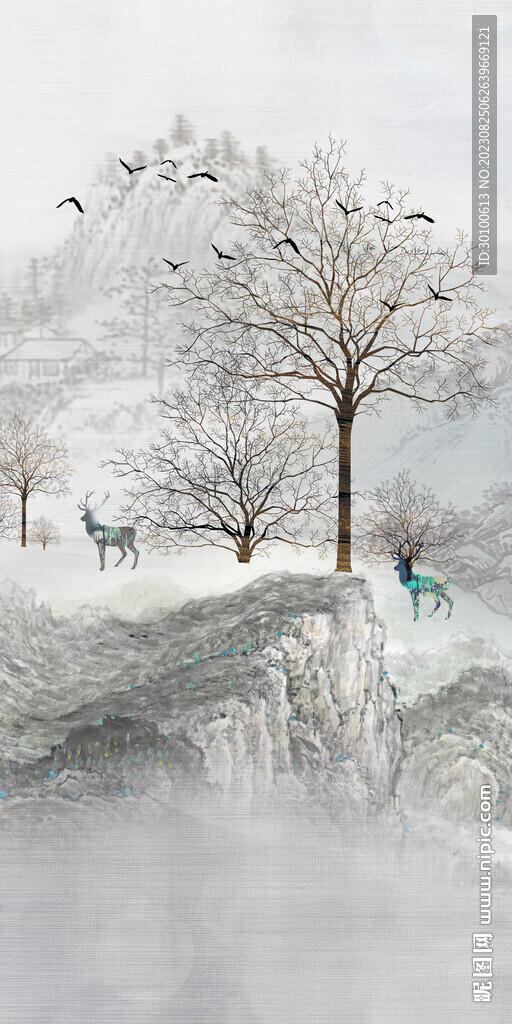 别墅 清晰高端玄关 TiF分层