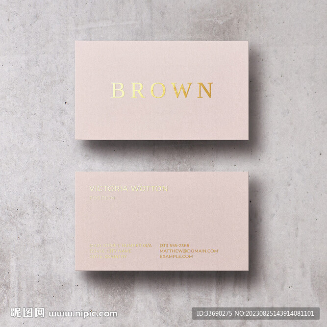 粉色美容美甲美睫饰品名片