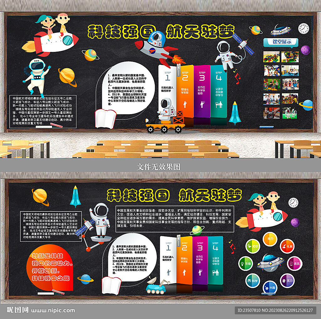 科技强国 黑板报