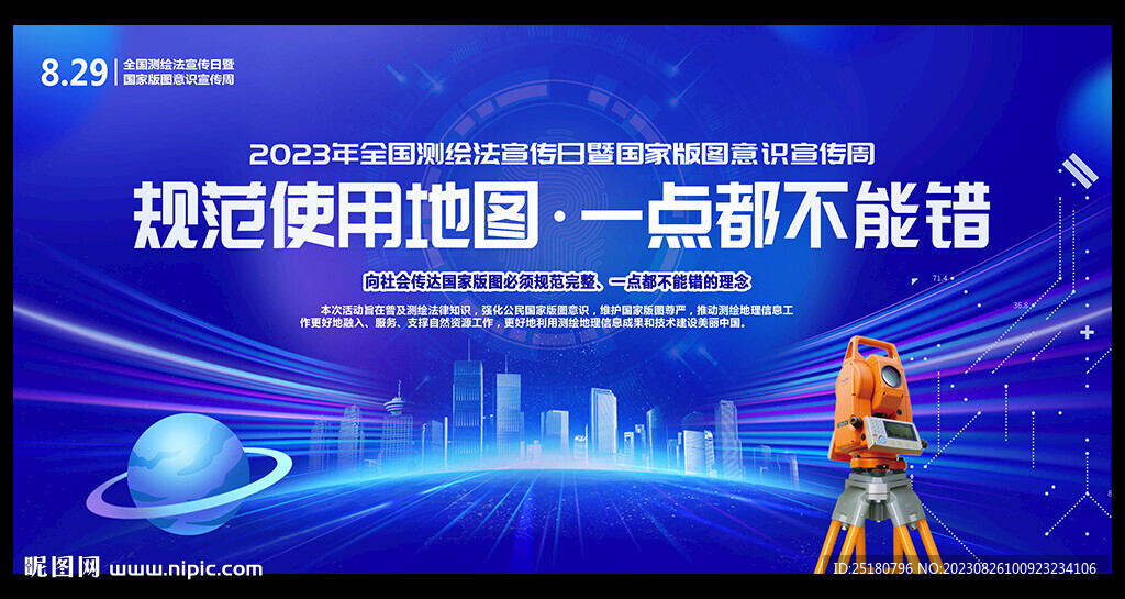 2023年全国测绘法宣传日展板