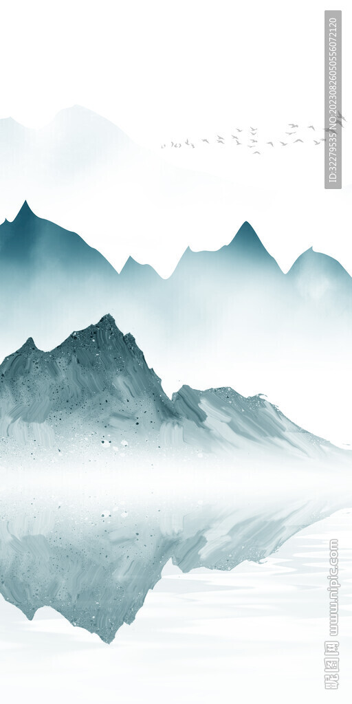 蓝色 中式现代玄关 TiF分层