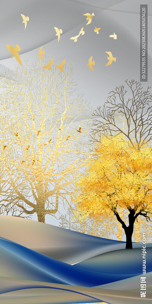 高端 高清现代玄关 TiF分层