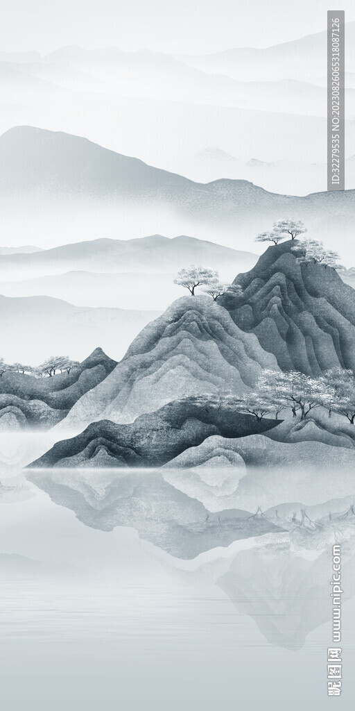 爆款 玄关意境新画 Tif分层