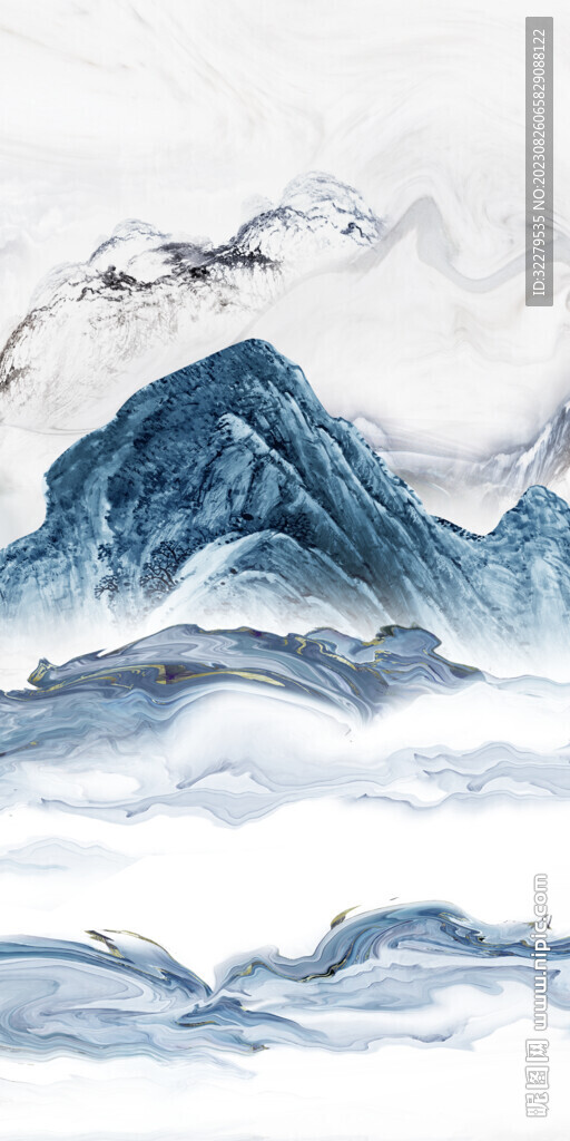 高档 玄关意境新画 Tif分层