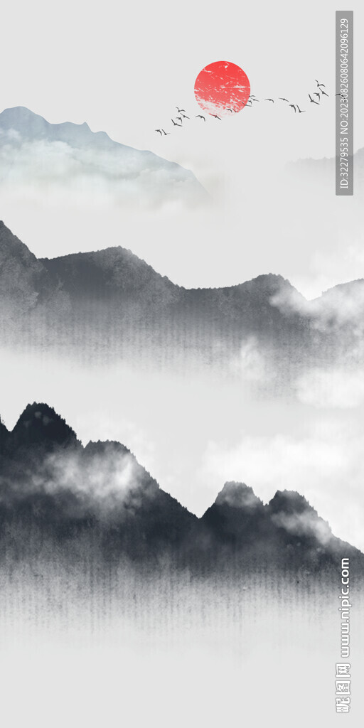 清晰 玄关中式新画 Tif分层