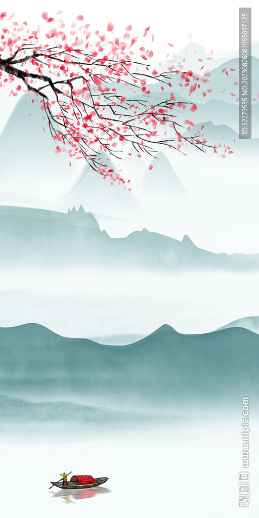 新传 玄关中式新画 Tif分层