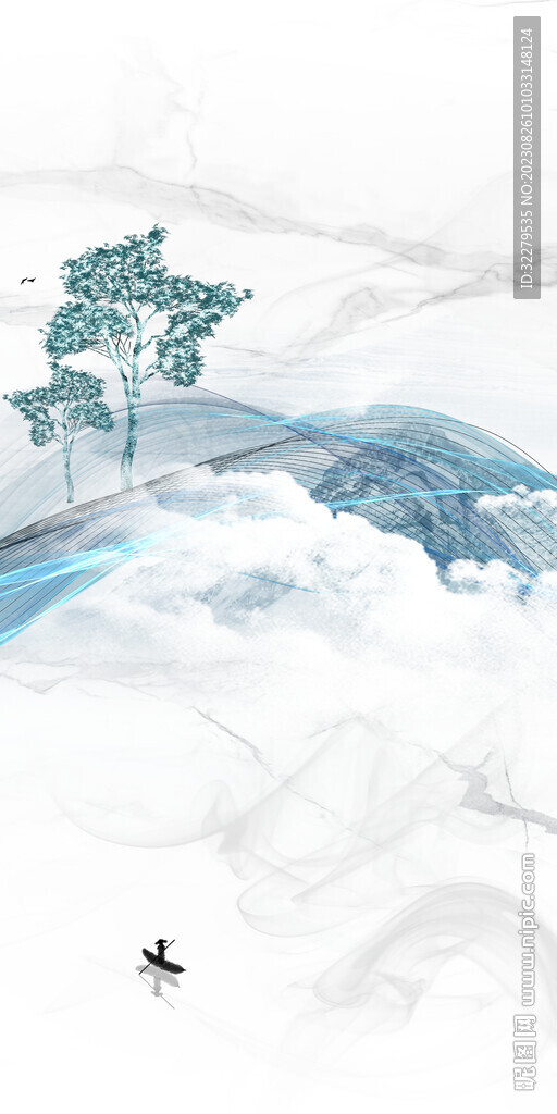 新传 中式高档玄关 Tif分层