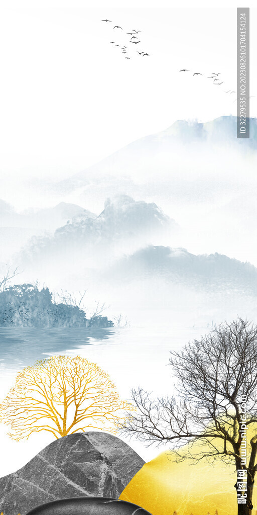 奢雅 中式高档玄关 Tif分层