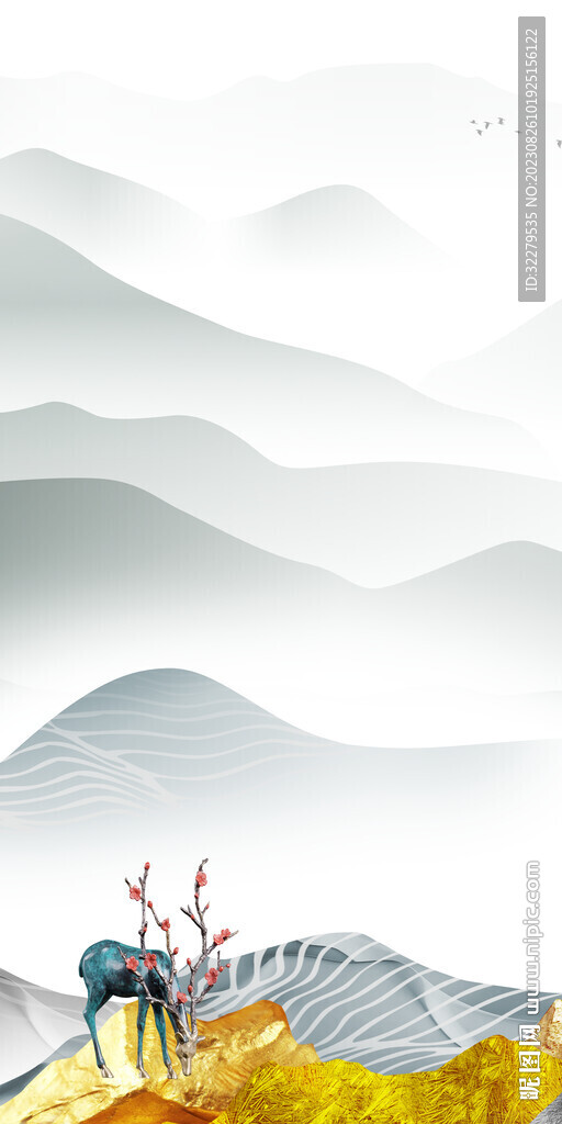 高雅 中式高档玄关 Tif分层