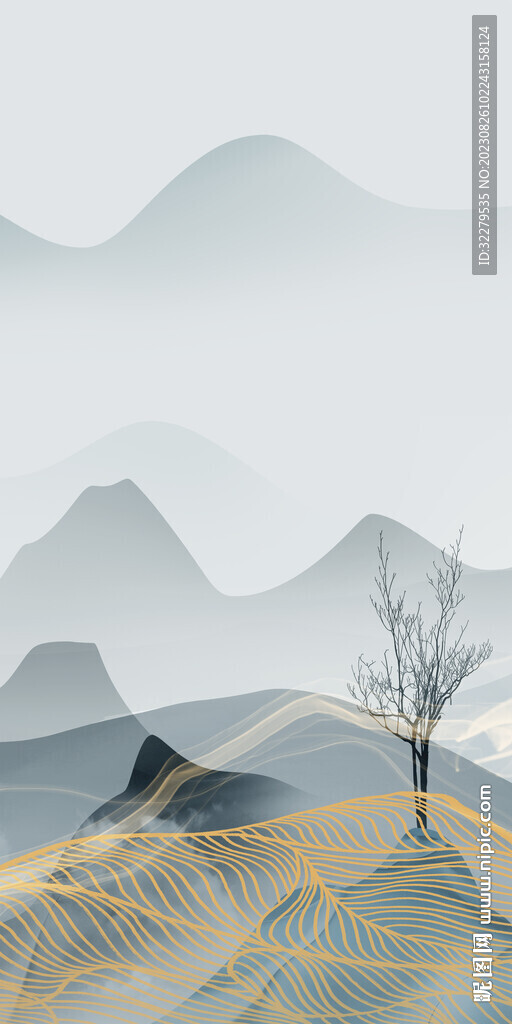 高清 中式高档玄关 Tif分层