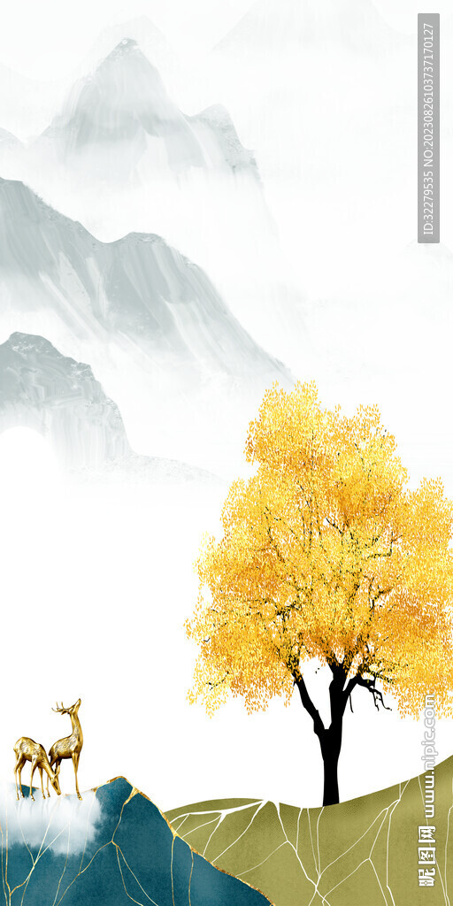 人气 中式高档玄关 Tif分层