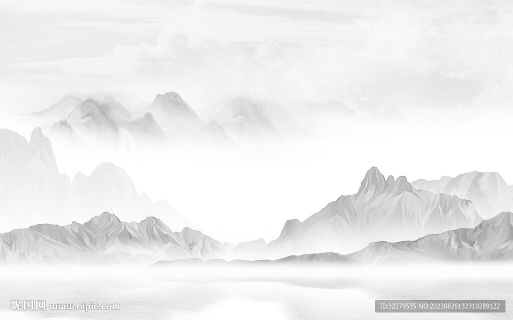 高雅 新品灰色山水 TiF分层